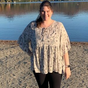 Chic Soul Floral Top 2X